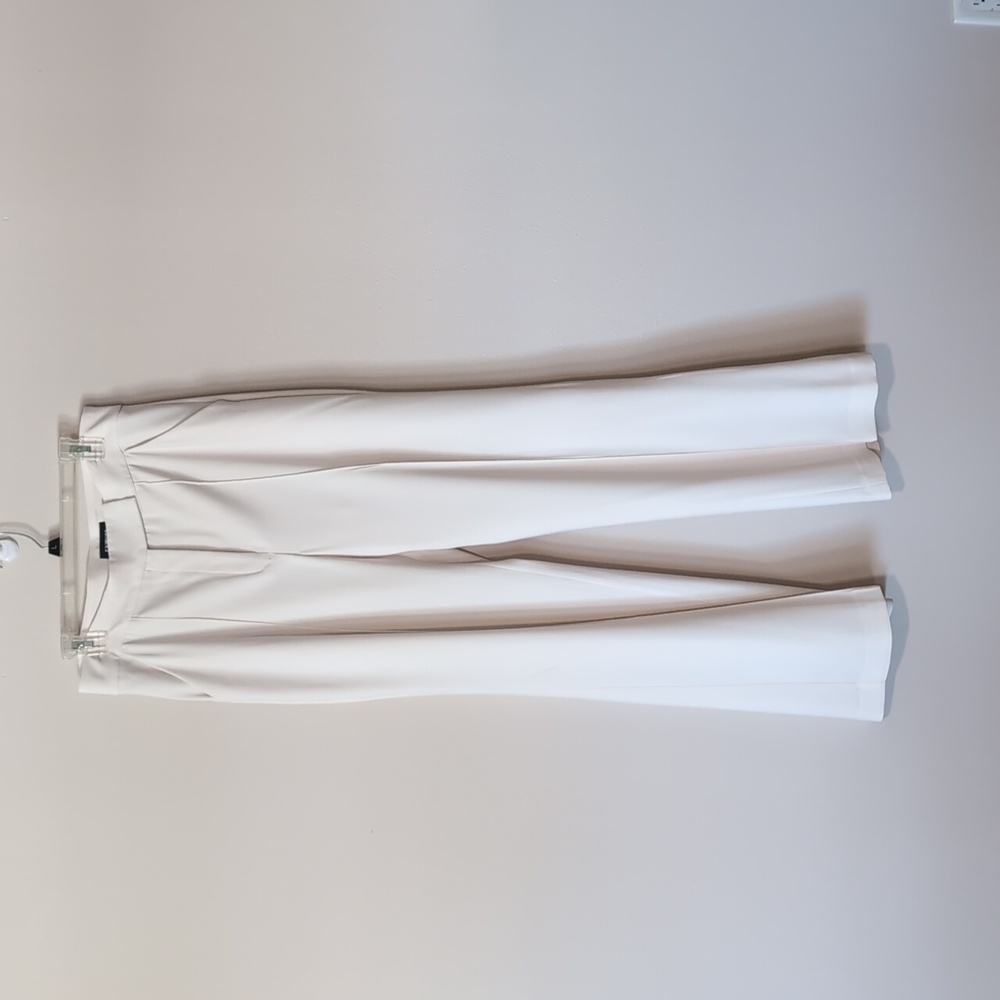 Express Women's Ivory Lined Dress Pants Long Length